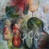 Three White Leaves, Oil
approx. 40" x 48"
Private Collection